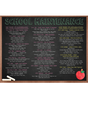 School Maintenance Brochure