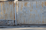 rusted fence